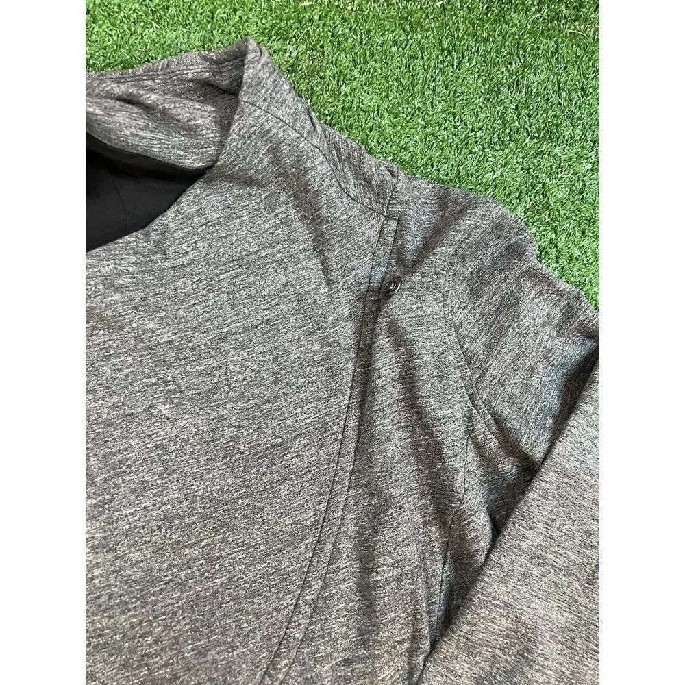 Lululemon Rulu Rally Wrap Long Sleeve Size 8‎ Heathered Graphite HGHP 57369